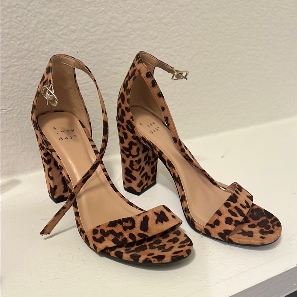 A New Day Women's Leopard Print Heels